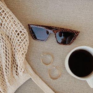 Cat Eye Sunglasses - animal print